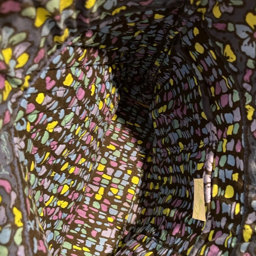 Vera Bradley (retired) Indigo Blue Tote @ 13 in tall @13 in wide and @4” bottom